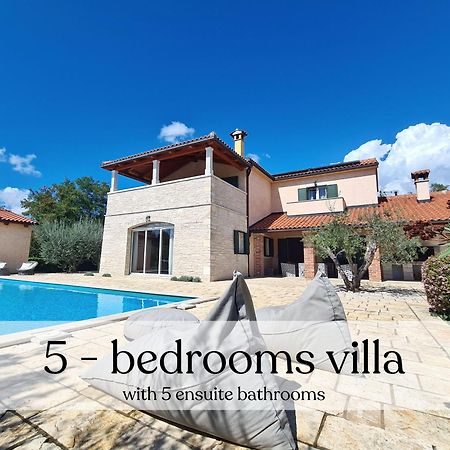Spacious Villa With Pool, Indoor Jacuzzi And Sauna Near Porec Višnjan Exterior foto